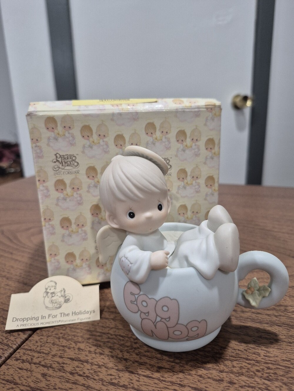 NIB Precious Moments Dropping In For The Holidays Figurine By Enesco